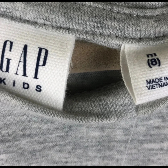 GAP NWT GIRLS GRAY SHIRT TOPS SUMMER SPRING WINTER FALL SHIRTS NEW TOP SIZE M 8 - Picture 4 of 7